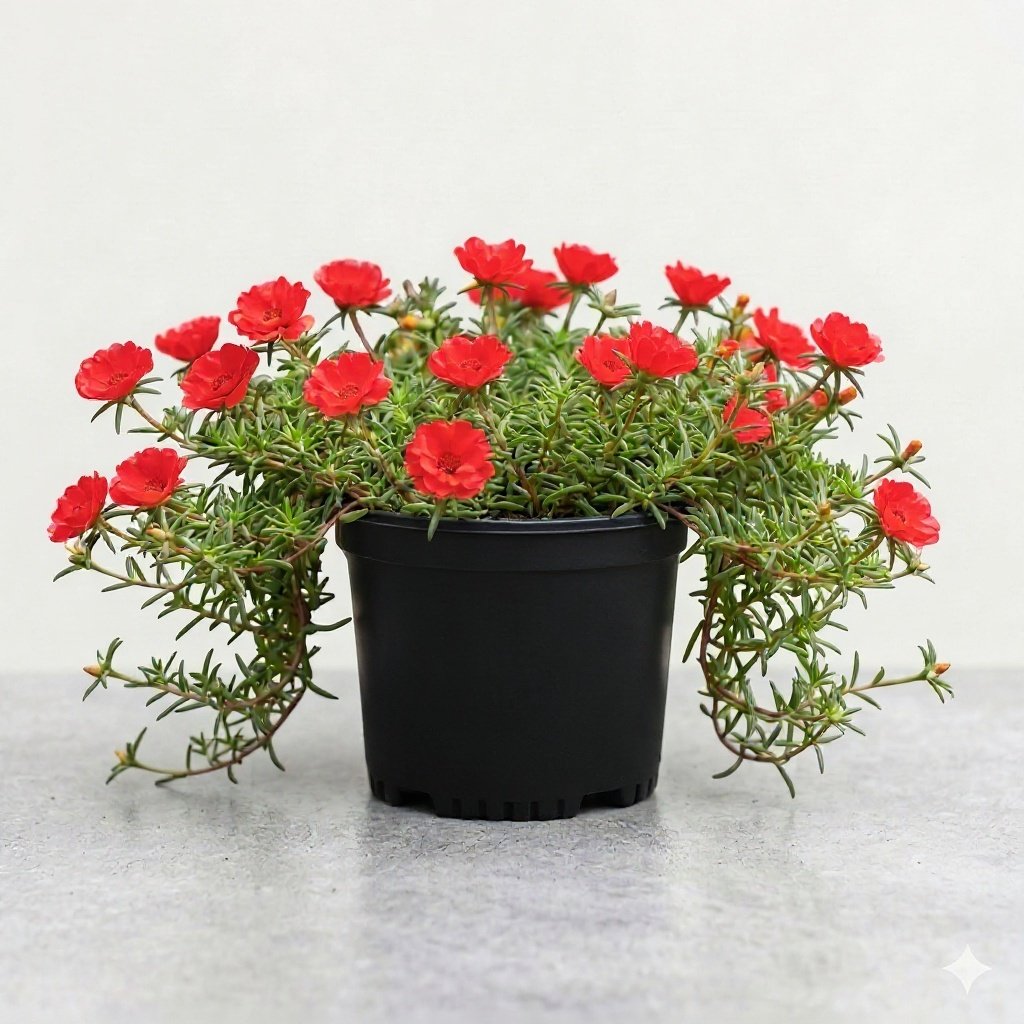 Portulaca 9 O' Clock Red